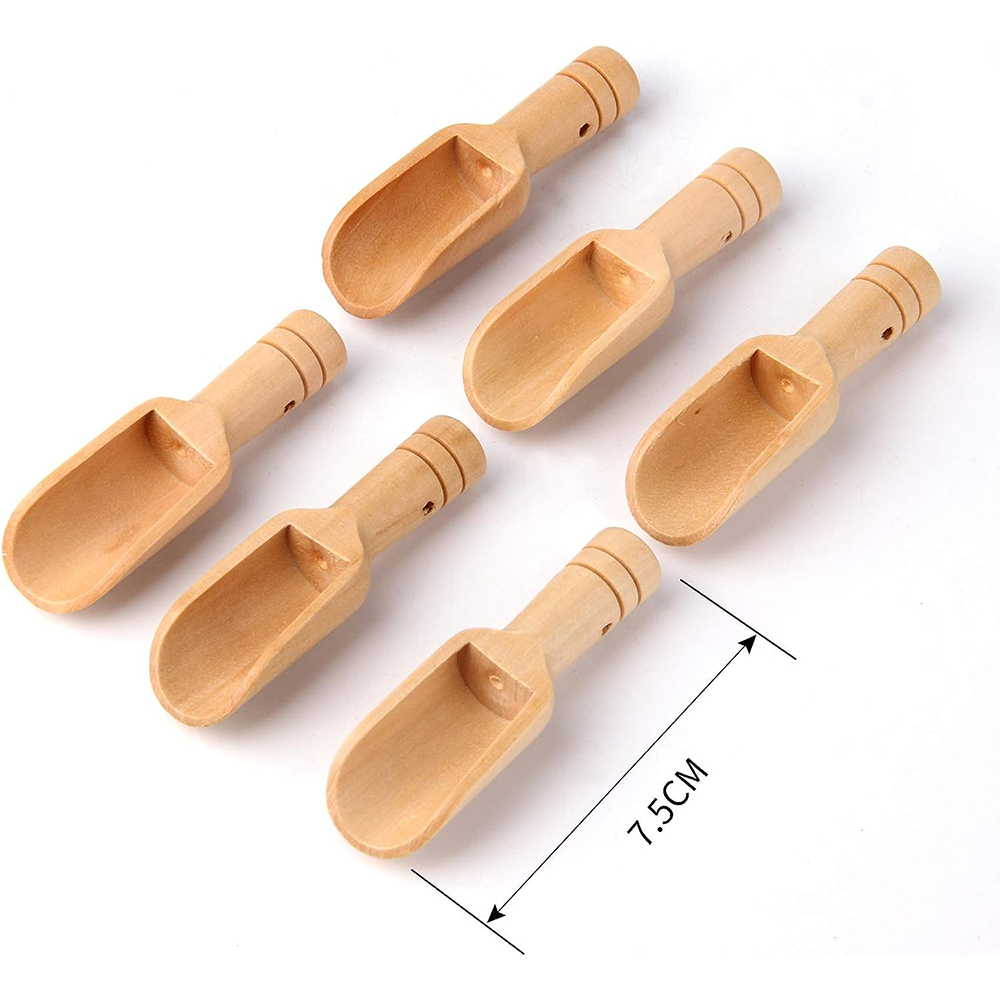 Kitchen Appliances Set - 10/30/50/100pcs Coffee Mini Wooden Spoon Bath
