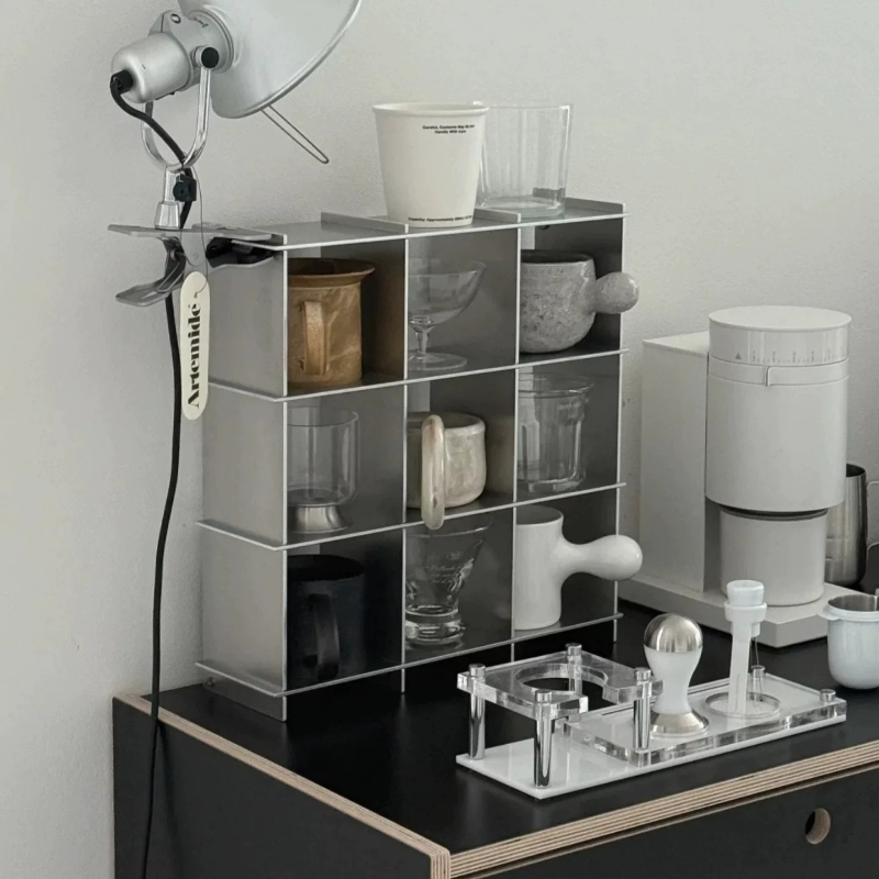 Kitchen Appliances Rack - Minimalist Aluminum Alloy Countertop Mug Storage