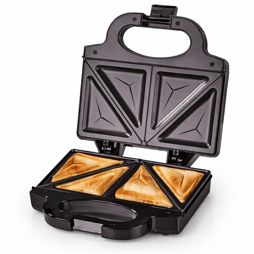 Sandwich Press Grill - 2-in-1 750W Fast Heating Sandwich Toaster