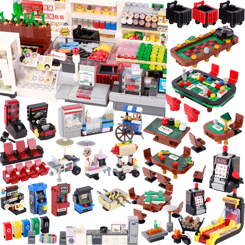 Kitchen Appliances For Gift - City Street View Scene Building Blocks