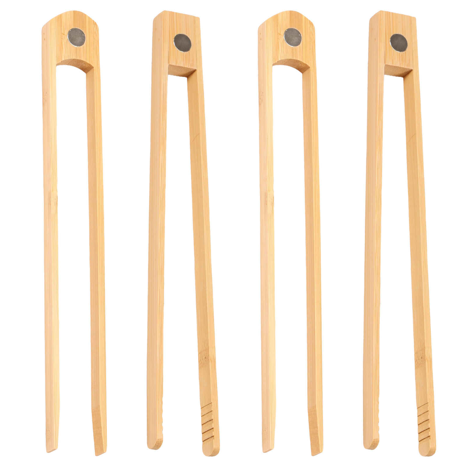 Kitchen Appliances Set - Bamboo Toaster Tong Set Easy to