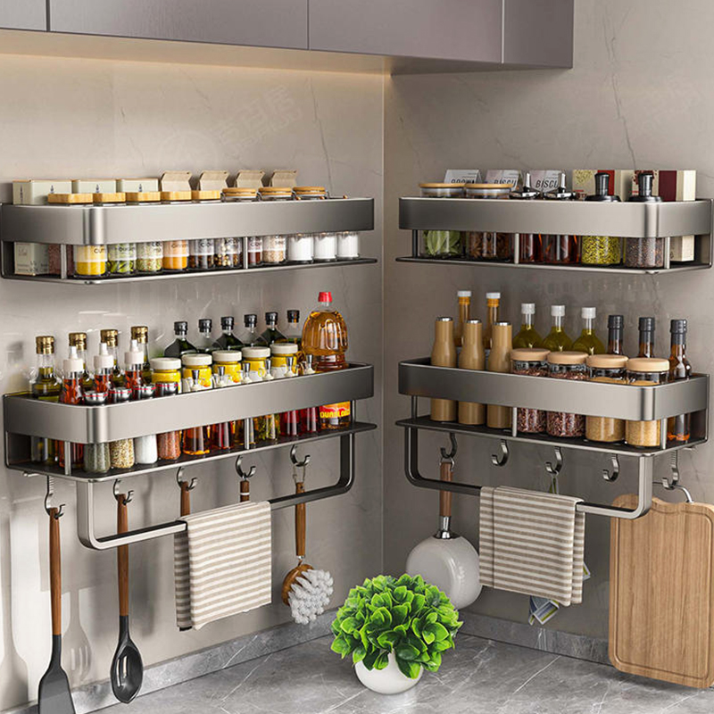 Kitchen Appliances Cabinet - Aluminum Kitchen Rack Kitchen Shelf Toilet