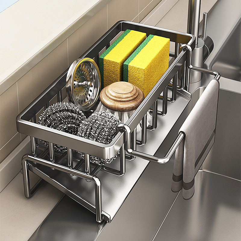 Kitchen Appliances Storage - Compact Tap-Mounted Spice Shelf – Sink