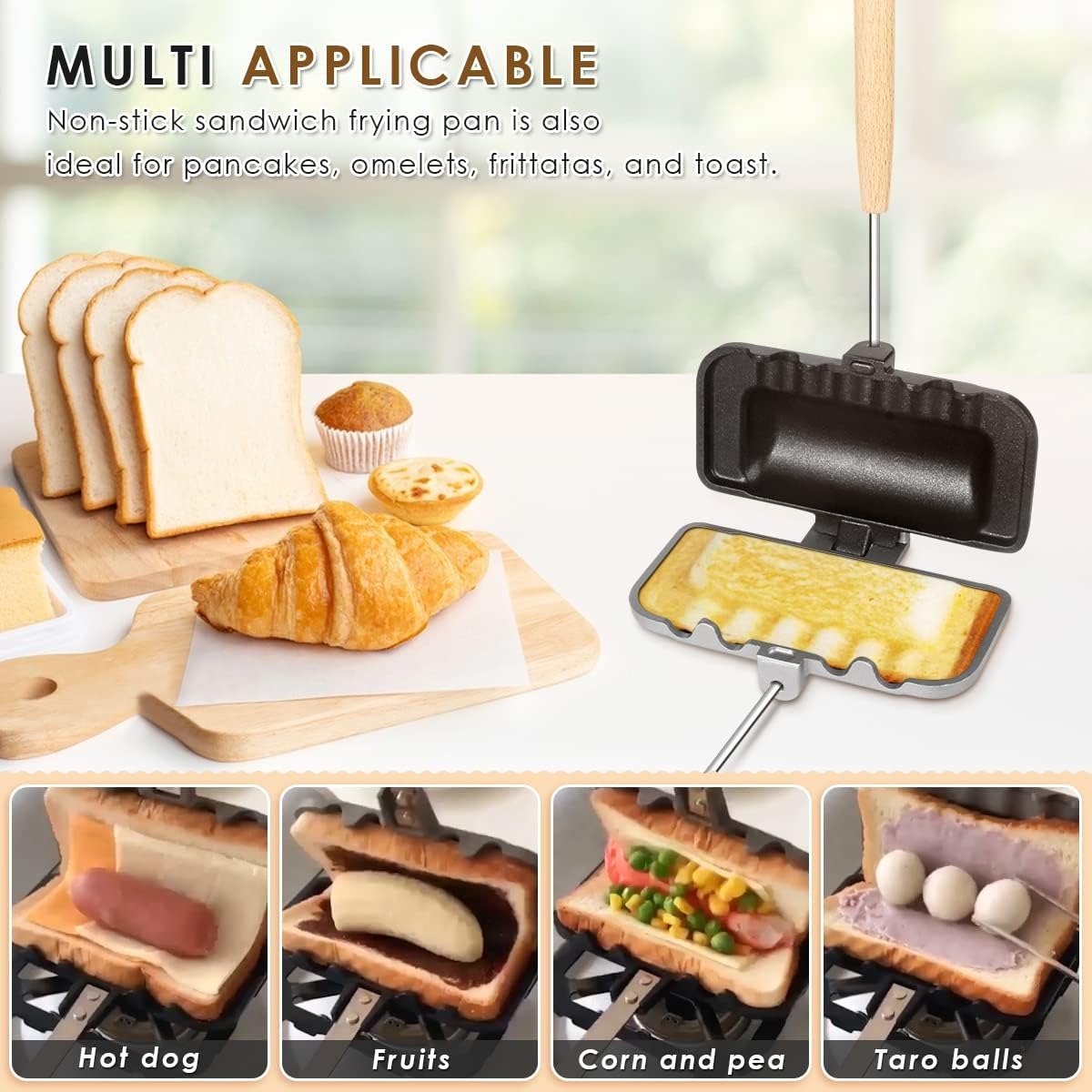 Hot Sandwich Maker, 4w1h Sandw - Sandwich Press Grill recension och pris