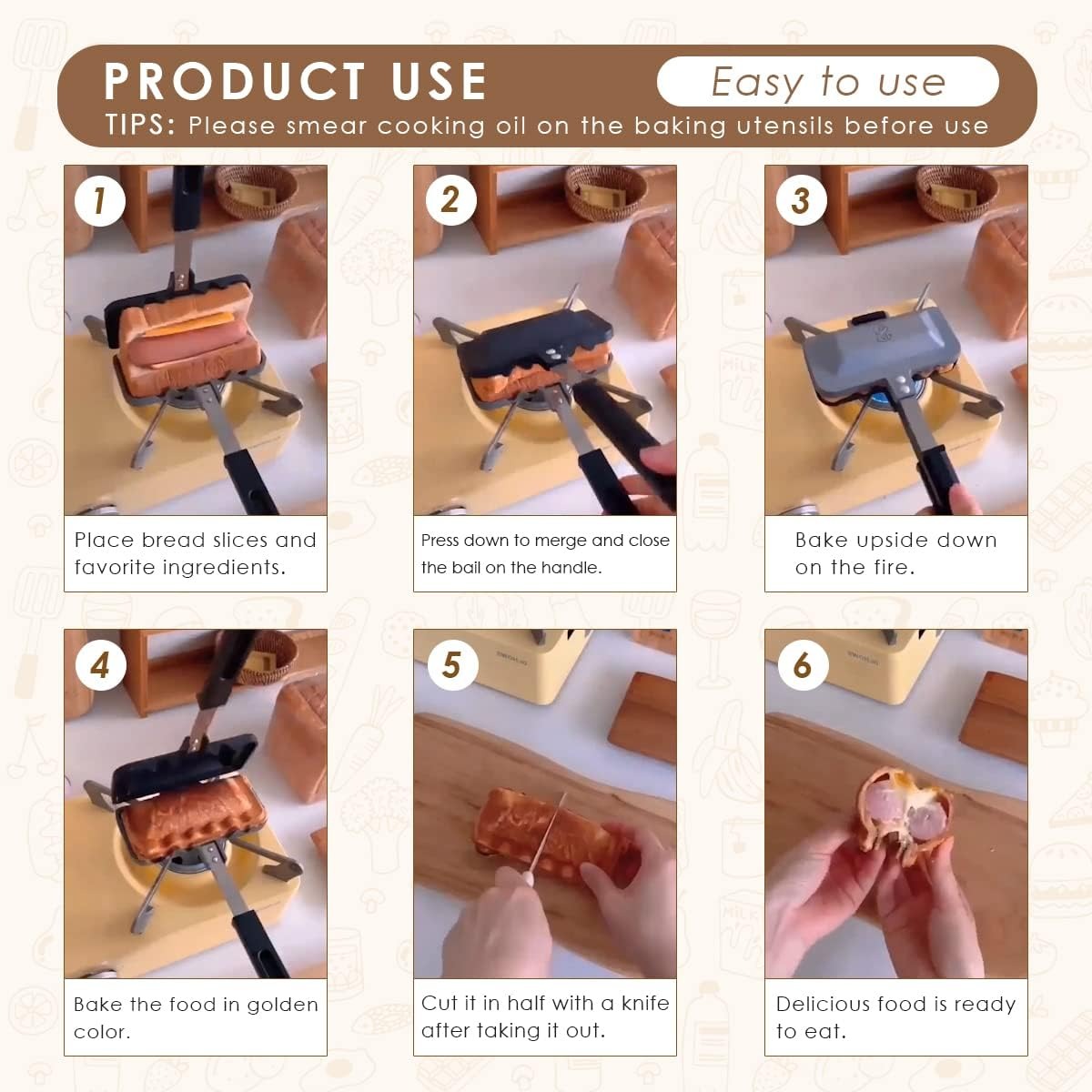 Hot Sandwich Maker, 4w1h Sandw - Sandwich Press Grill recension och pris