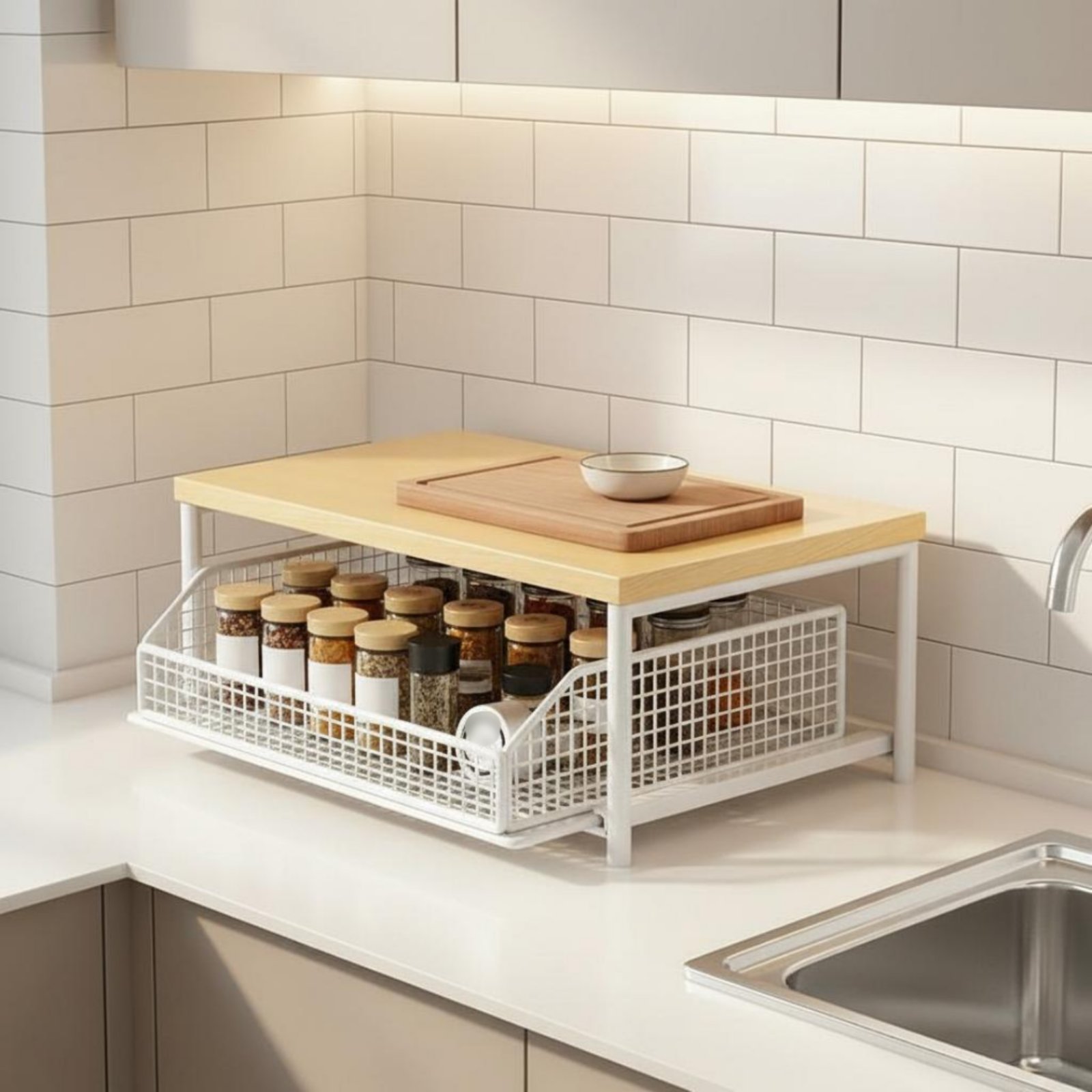 2-Tier Kitchen Counter Rack Sp - Kitchen Appliances Rack recension och pris