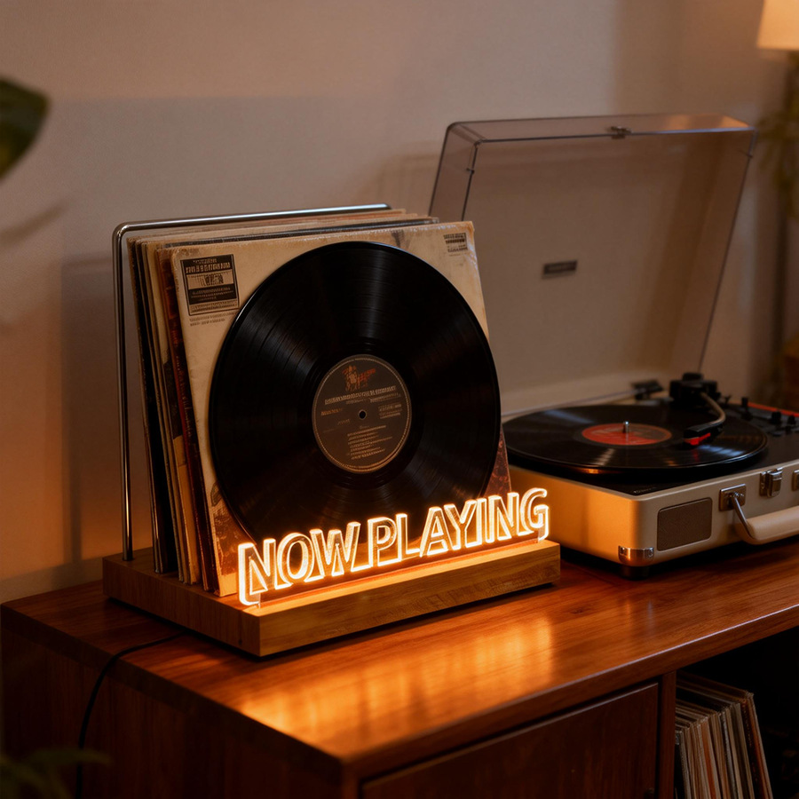 Vinyl Record Holder Stand, Cof - Kitchen Appliances Rack recension och pris