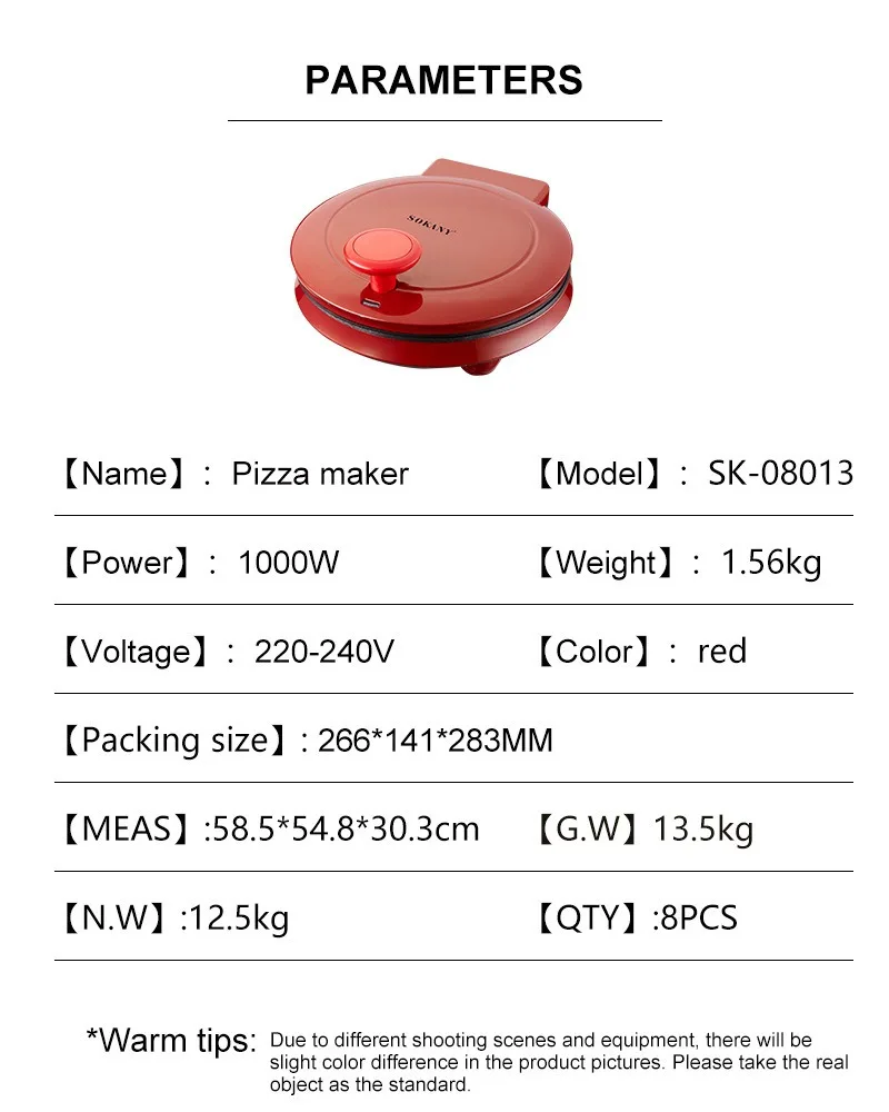 110V Electric Pizza Machine, D - Sandwich Press Grill recension och pris