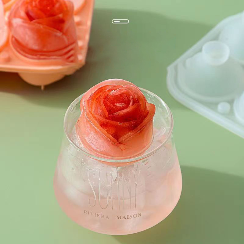 3D Rose Ice Molds 4 Holes Ice  - Kitchen Appliances Rack recension och pris