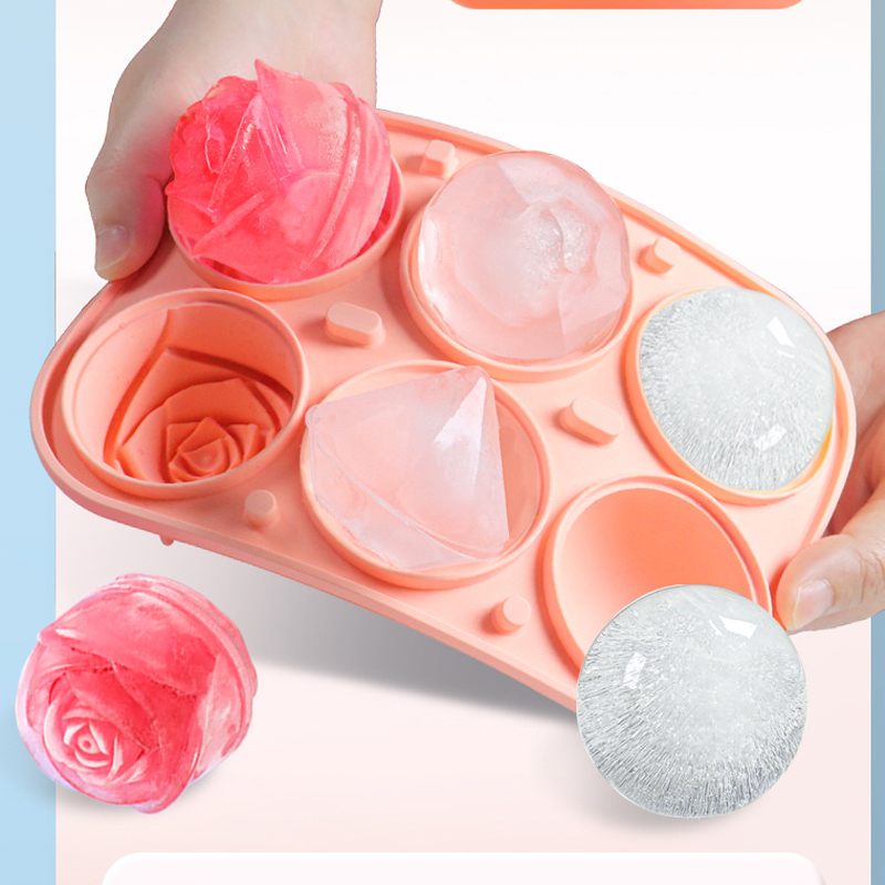 3D Rose Diamond Round Ice Cube - Kitchen Appliances Rack recension och pris