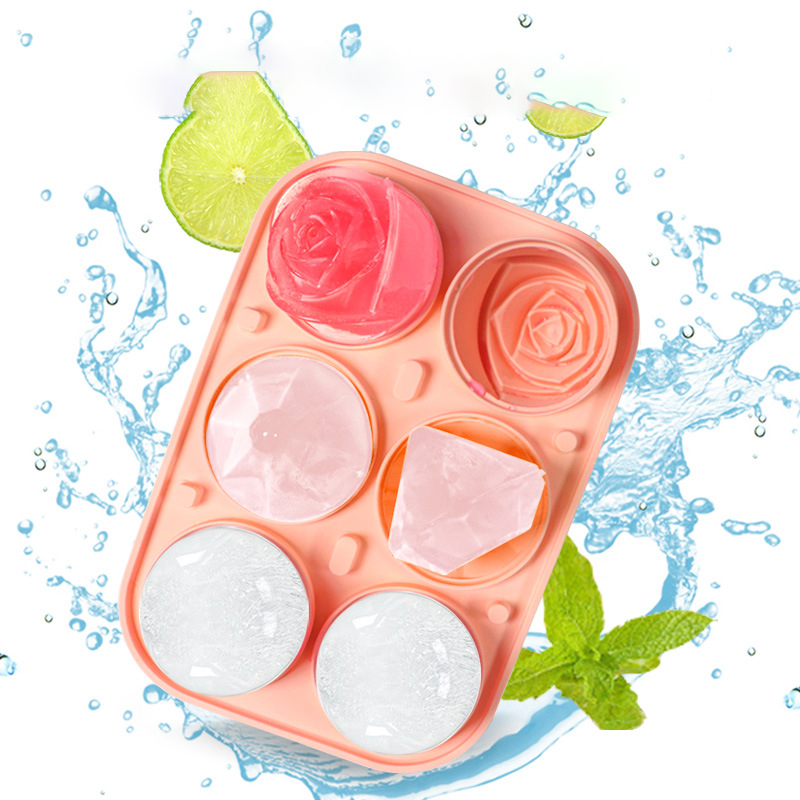 3D Rose Diamond Round Ice Cube - Kitchen Appliances Rack recension och pris