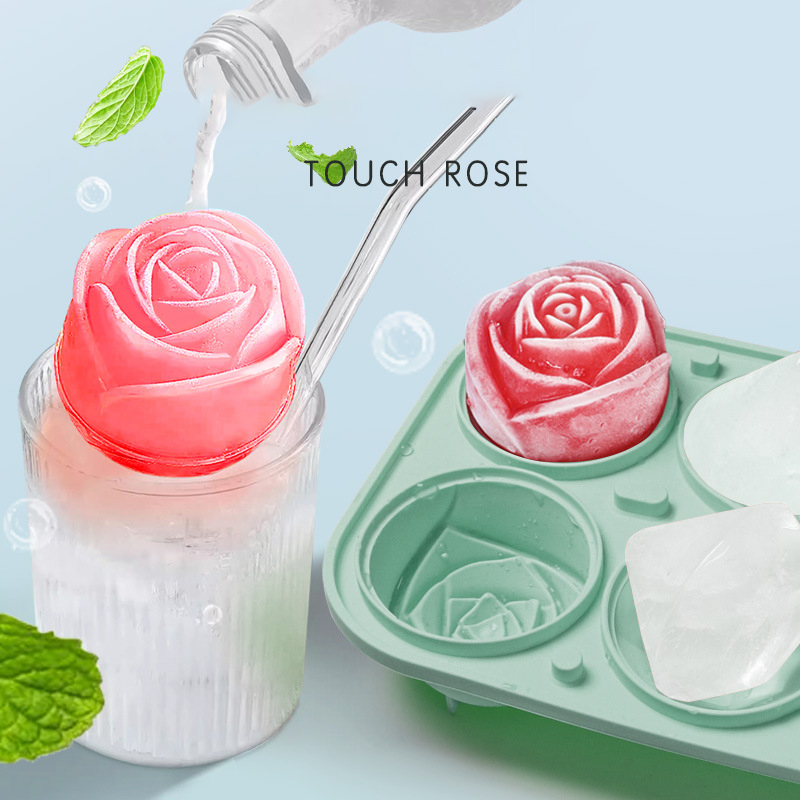 3D Rose Diamond Round Ice Cube - Kitchen Appliances Rack recension och pris