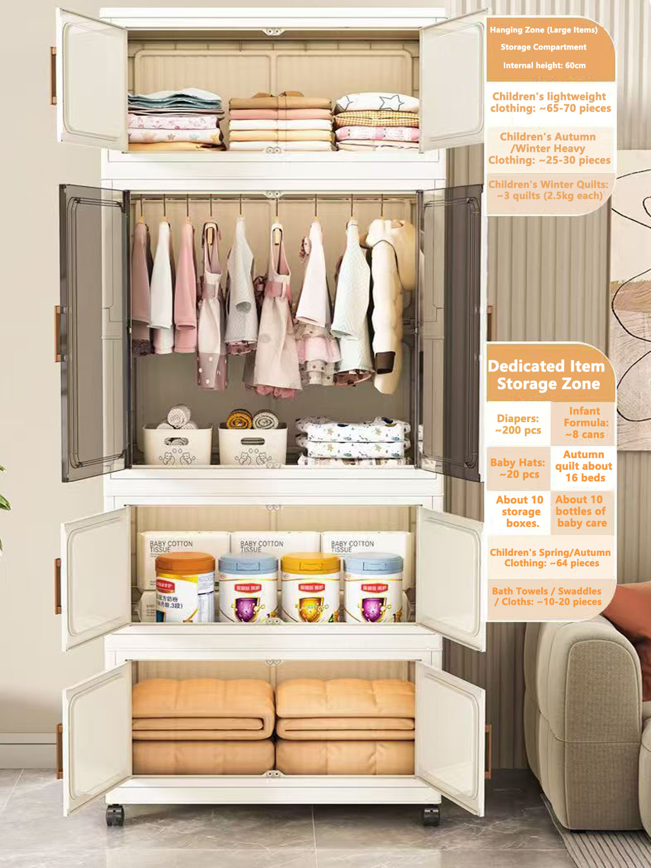 Multi-Functional Folding Stora - Kitchen Appliances Cabinet recension och pris