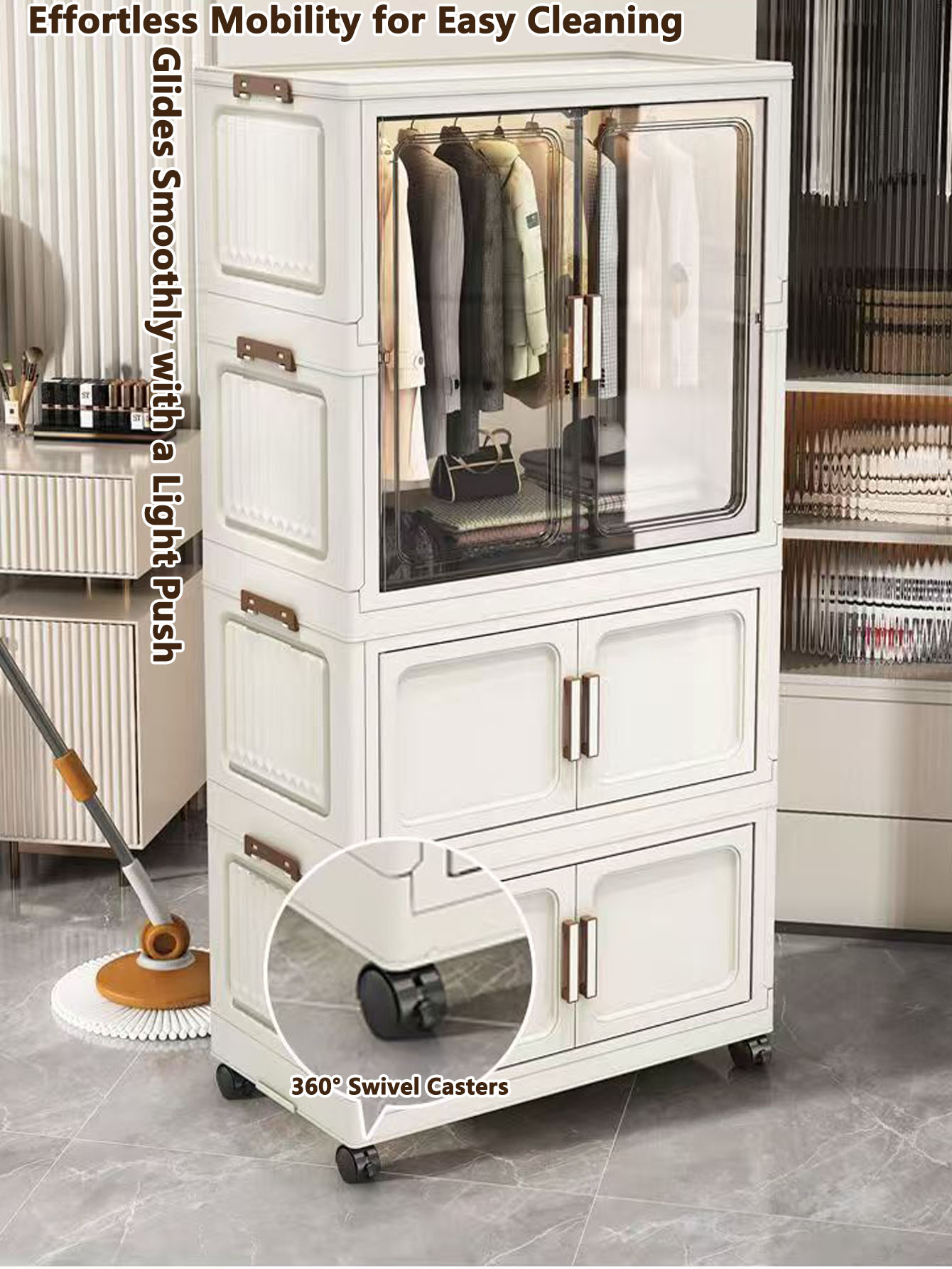 Multi-Functional Folding Stora - Kitchen Appliances Cabinet recension och pris