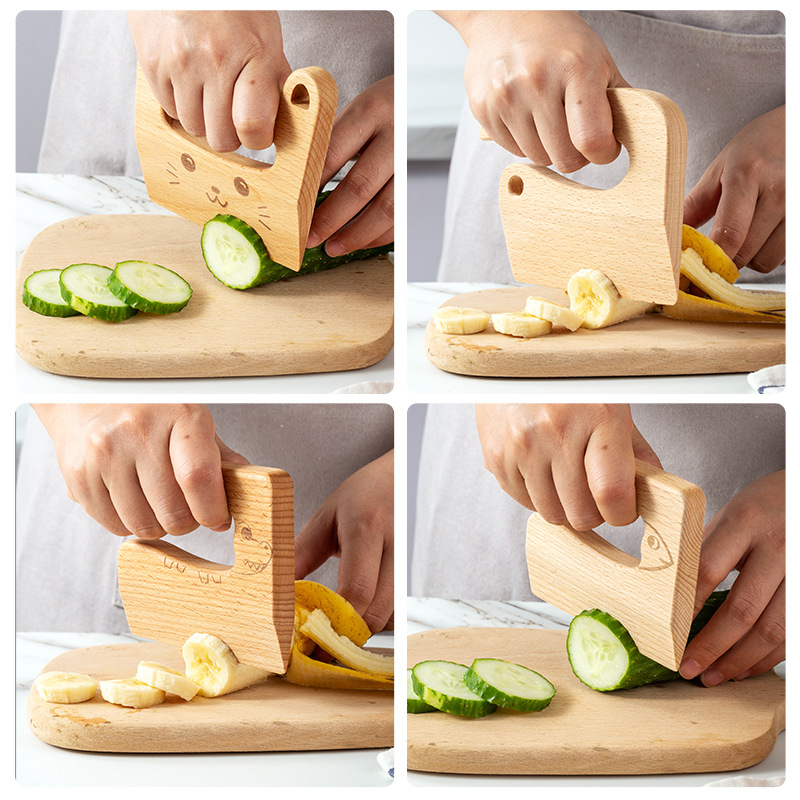 Wooden Kids Knife for Cooking  - Kitchen Appliances Set recension och pris