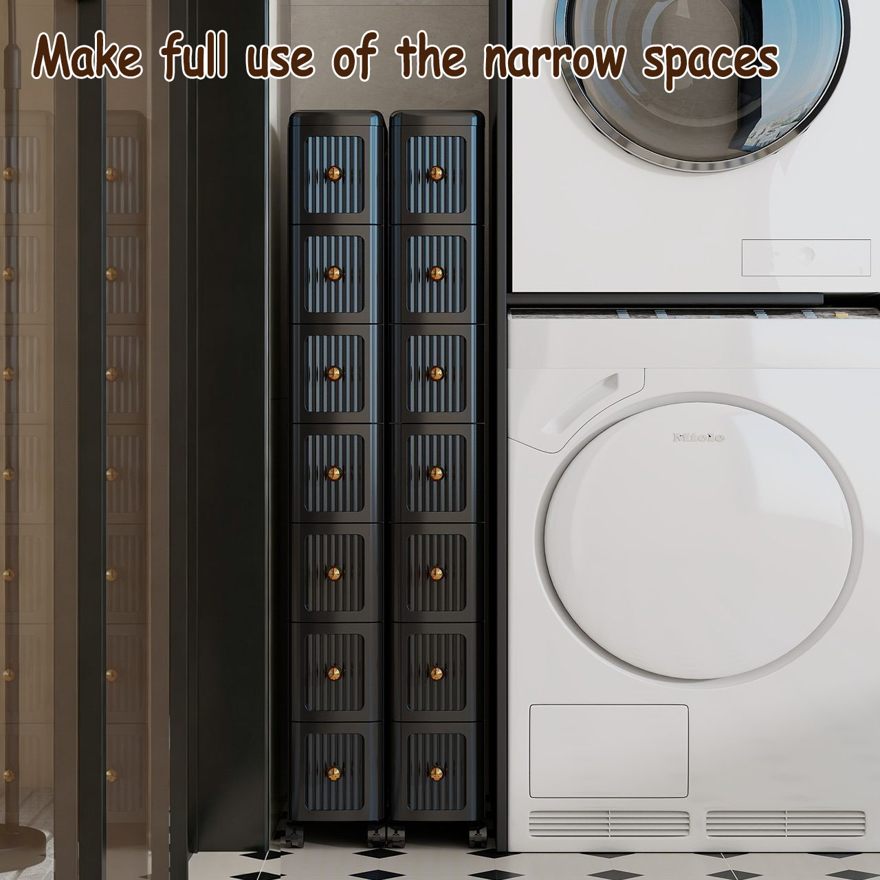 15CM Narrow Gap Drawer Storage - Kitchen Appliances Cabinet recension och pris