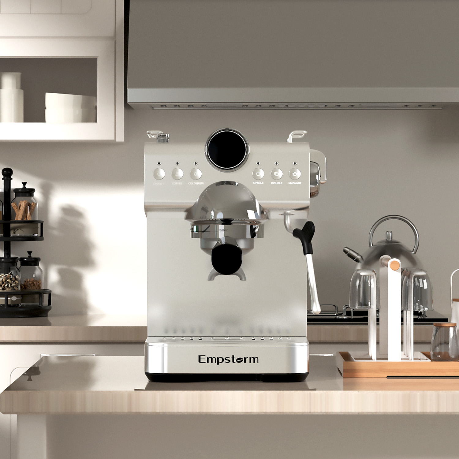 Empstorm CB1  Electric Modern  - Espresso Machine Semi Auto recension och pris