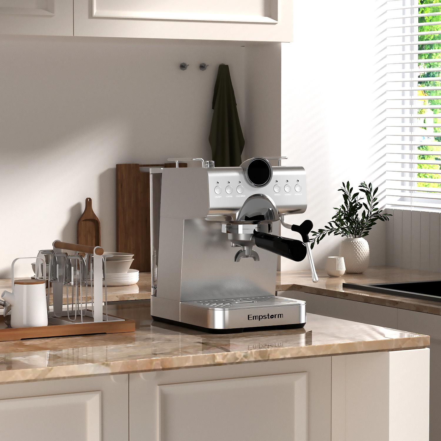 Empstorm CB1  Electric Modern  - Espresso Machine Semi Auto recension och pris