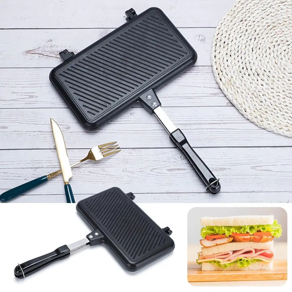 Double-Sided Frying Pan Non-St - Sandwich Press Grill recension och pris