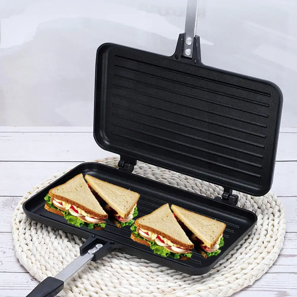 Double-Sided Frying Pan Non-St - Sandwich Press Grill recension och pris