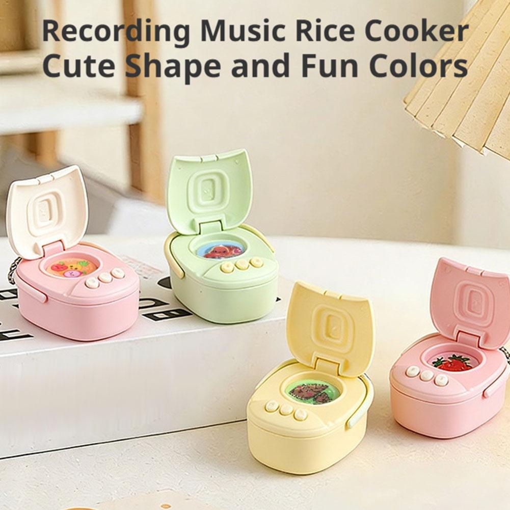 Cute Mini Rice Cooker Keychain - Kitchen Appliances For Gift recension och pris