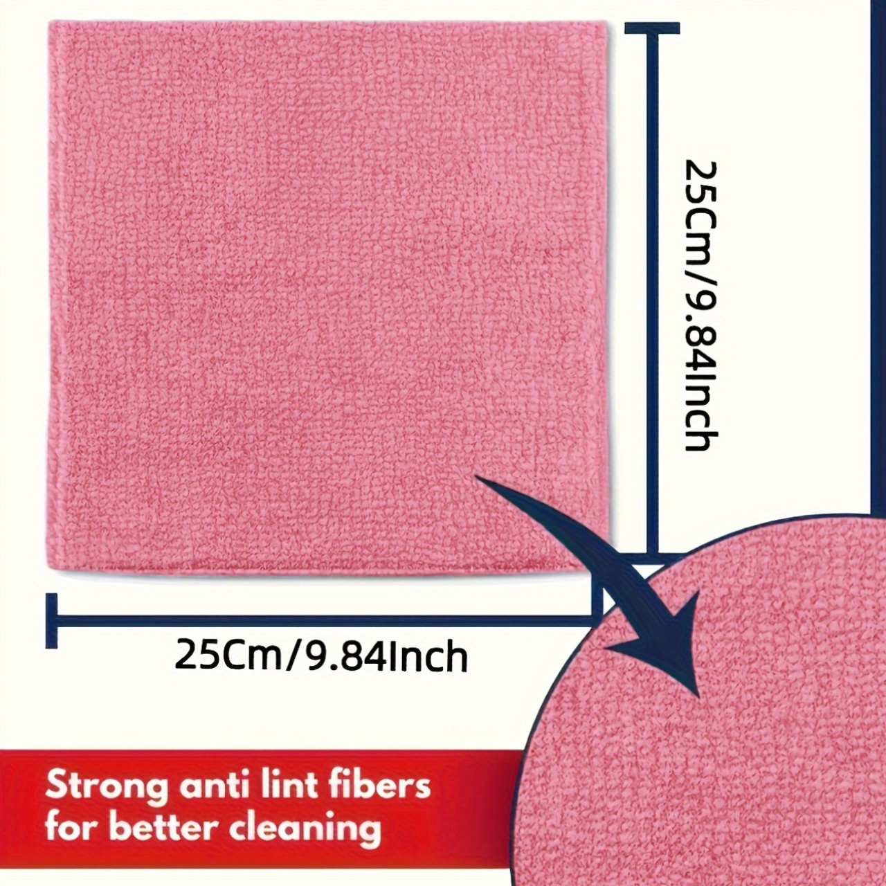 1-50Pcs Light Pink Microfiber  - Kitchen Appliances Set recension och pris