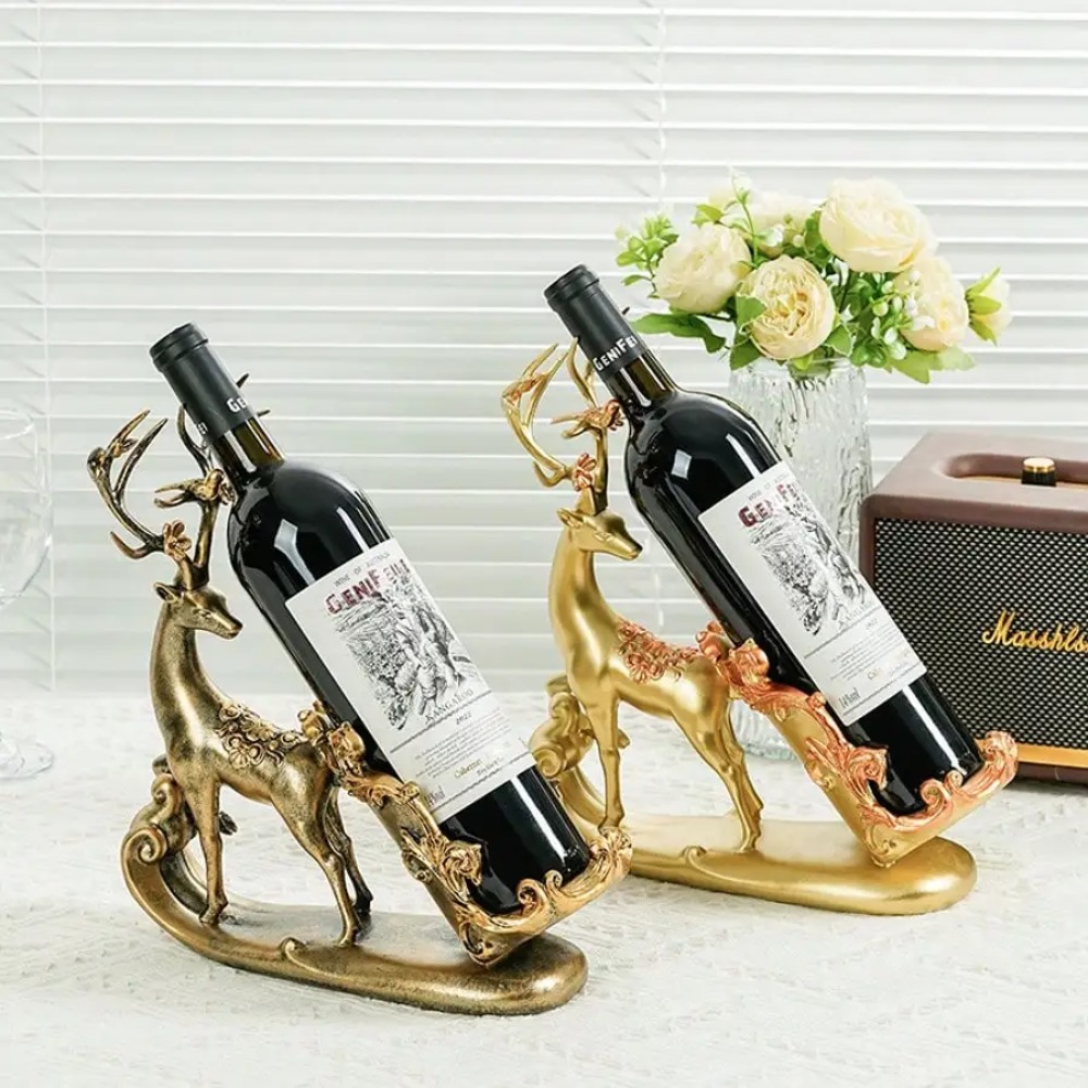 Reindeer Wine Bottle Holder Mo - Kitchen Appliances Rack recension och pris