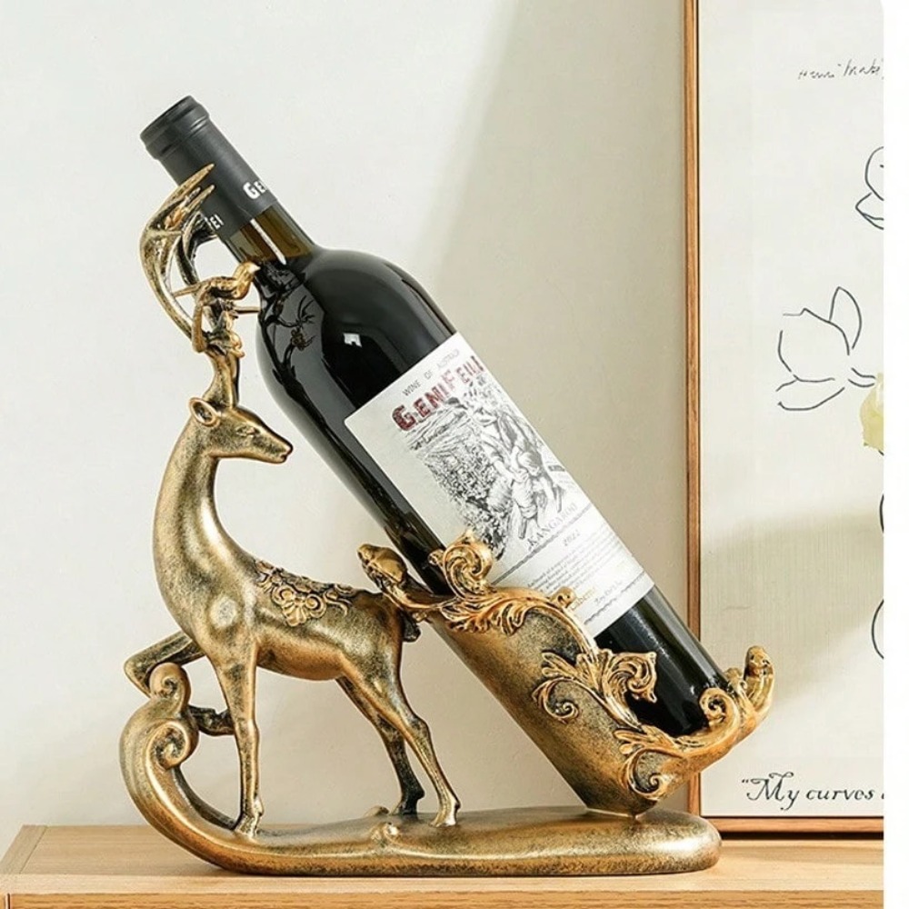Reindeer Wine Bottle Holder Mo - Kitchen Appliances Rack recension och pris