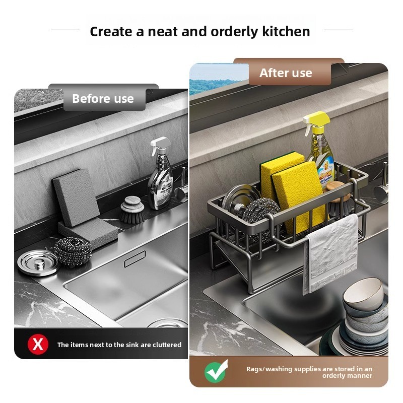 Compact Tap-Mounted Spice Shel - Kitchen Appliances Storage recension och pris