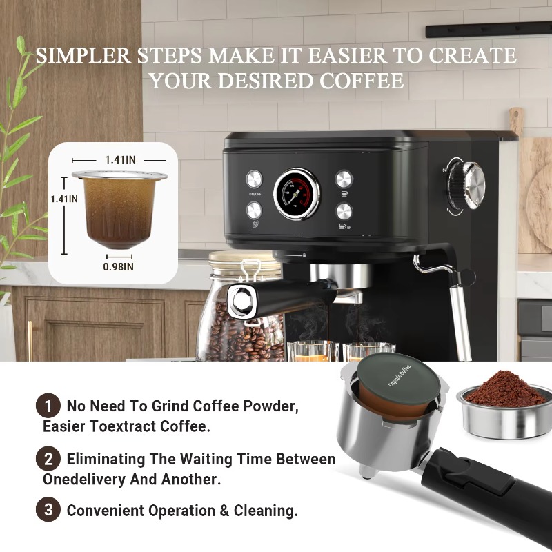 Semi-Auto Espresso Coffee Mach - Espresso Machine Semi Auto recension och pris
