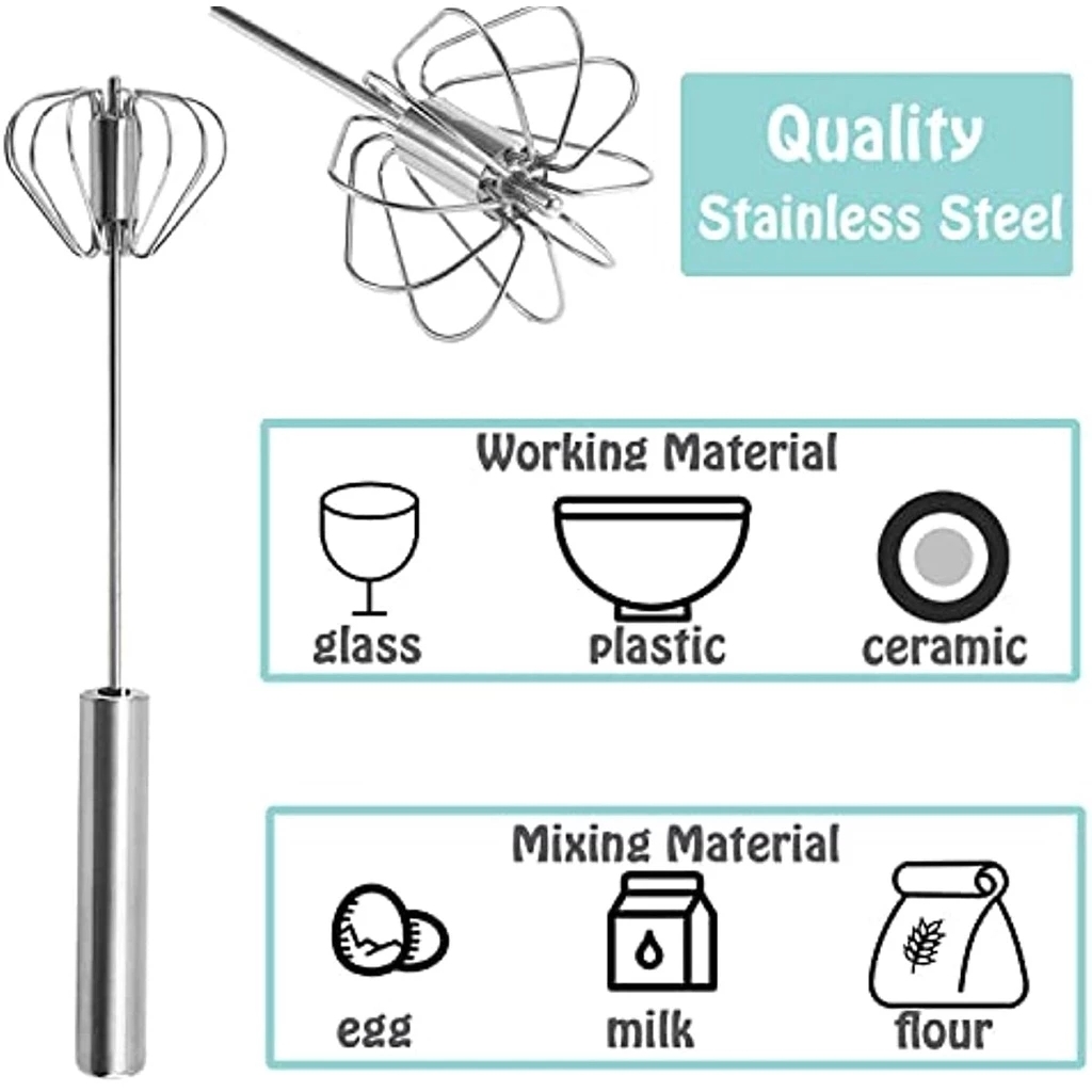 1/3pcs Stainless Steel Egg Bea - Kitchen Appliances Unit recension och pris