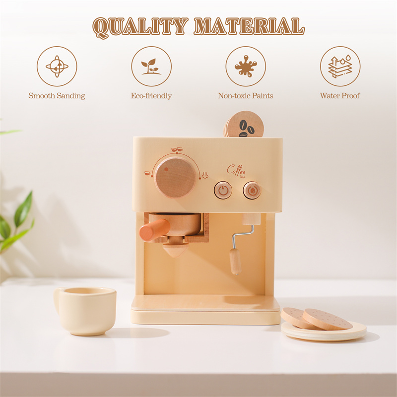 Kids Wooden Montessori Toy Set - Kitchen Appliances Set recension och pris